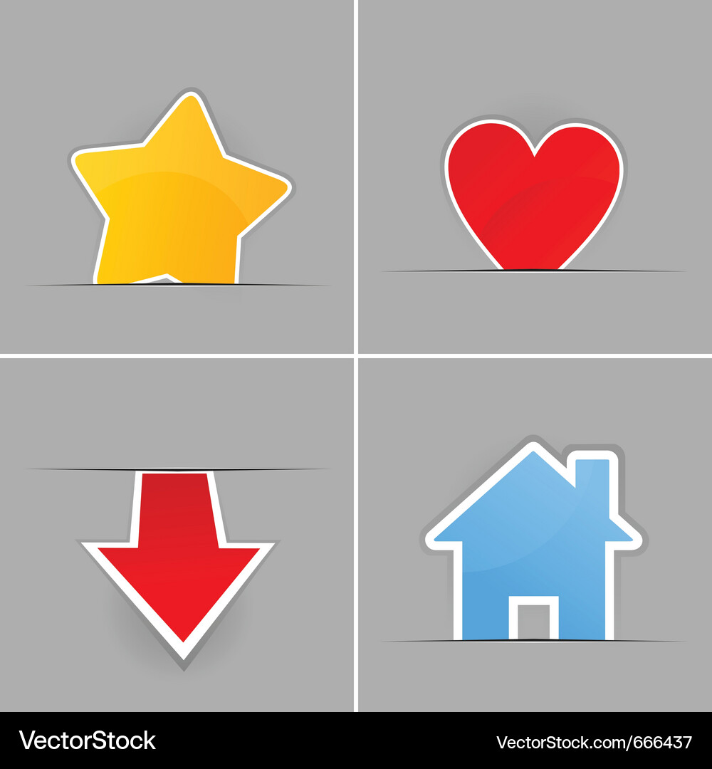 Internet buttons Vector Image
