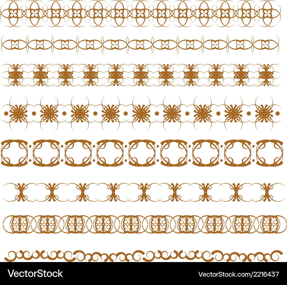 Ornate Scroll Border Vector Image