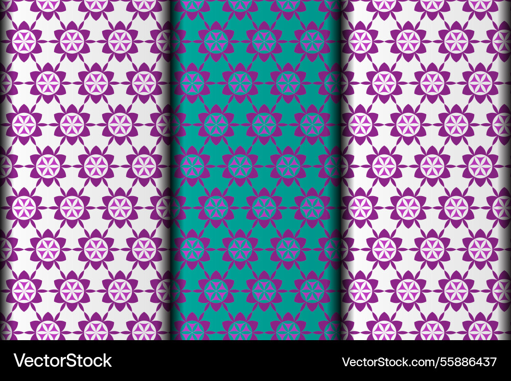 Purple eps seamless pattern design element vector image