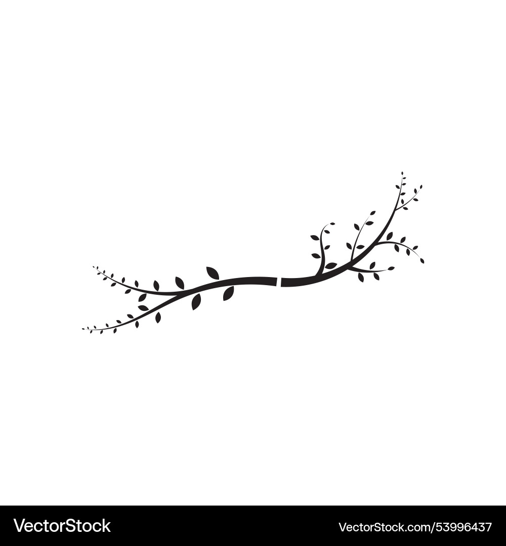Tree branch design template Vector Image