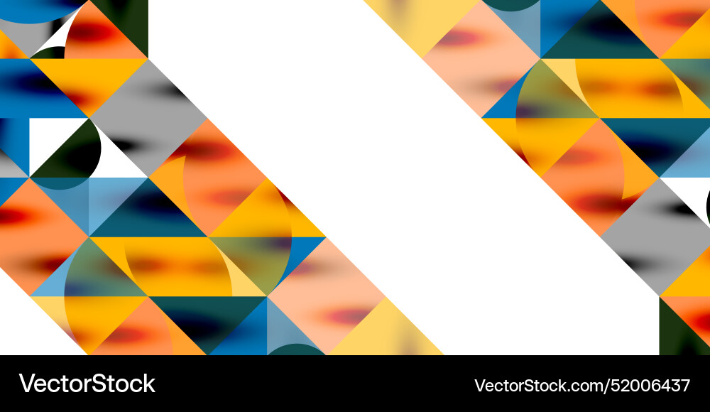 Triangles round and circles techno art Triangles round and circles techno art Vector Image