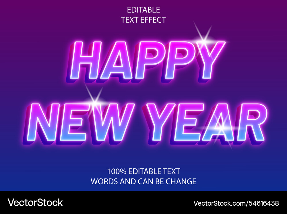 Editable text effect 3d emboss modern style Editable text effect 3d emboss modern style Vector Image