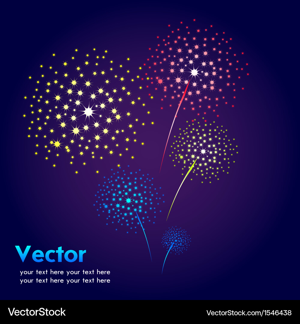 Holiday firework Royalty Free Vector Image - VectorStock