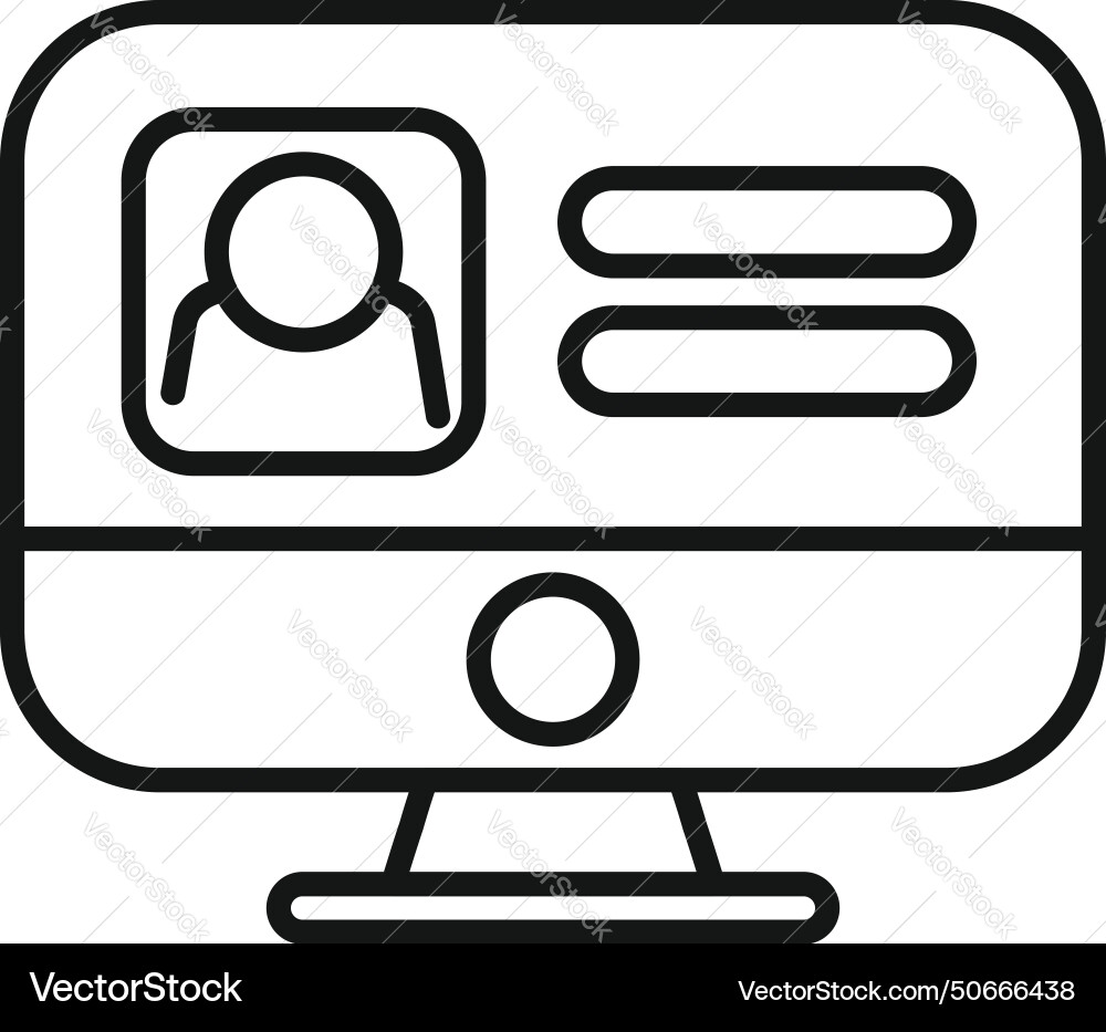 New device login icon outline data number New device login icon outline data number vector image