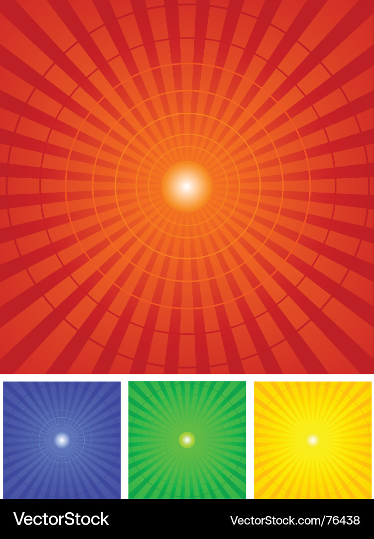 Radial Sunburst Backgrounds Vector Image