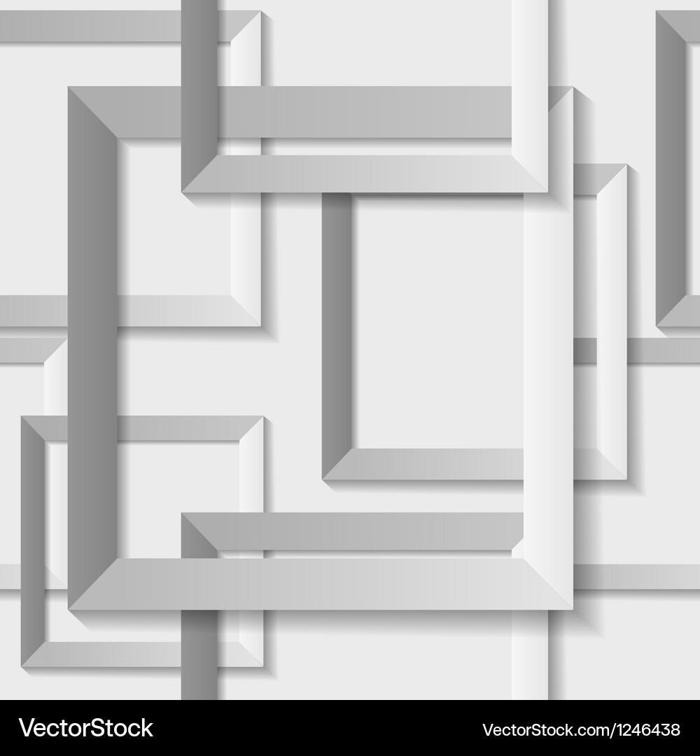 Seamless texture of empty picture frames Vector Image