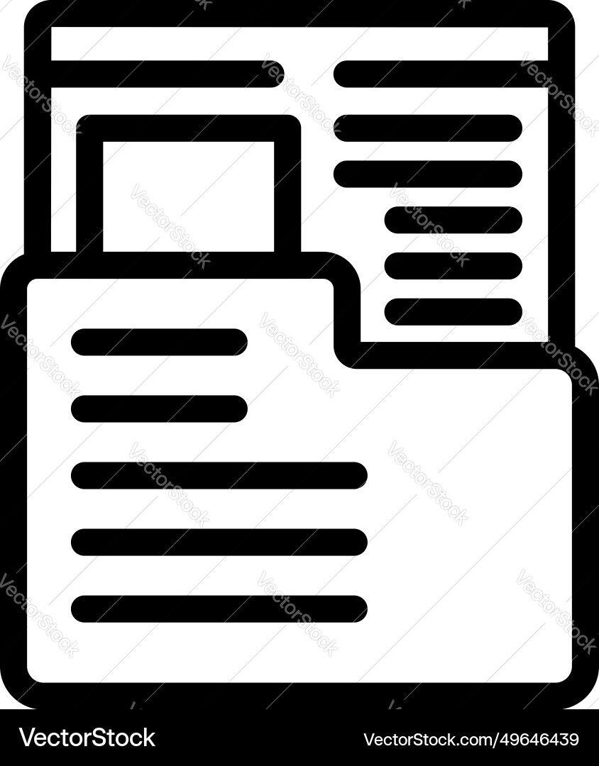 Beta version script icon outline software vector image
