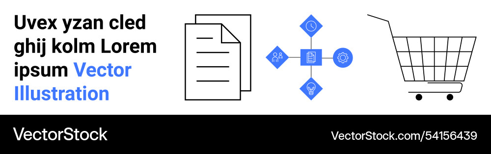 Document management workflow automation Document management workflow automation vector image