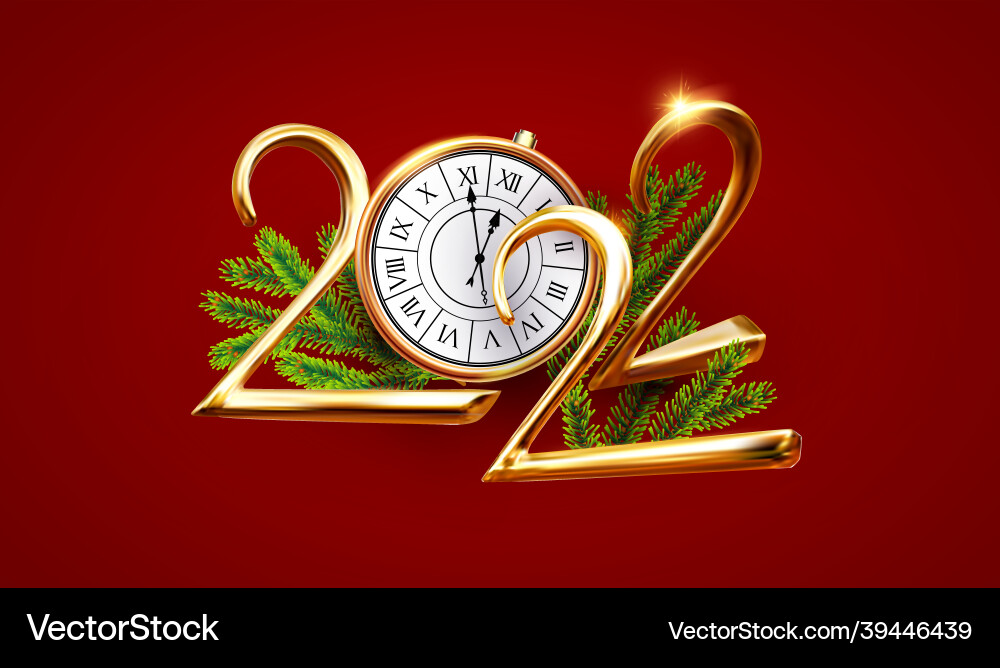 Happy 2022 new year elegant christmas Happy 2022 new year elegant christmas vector image