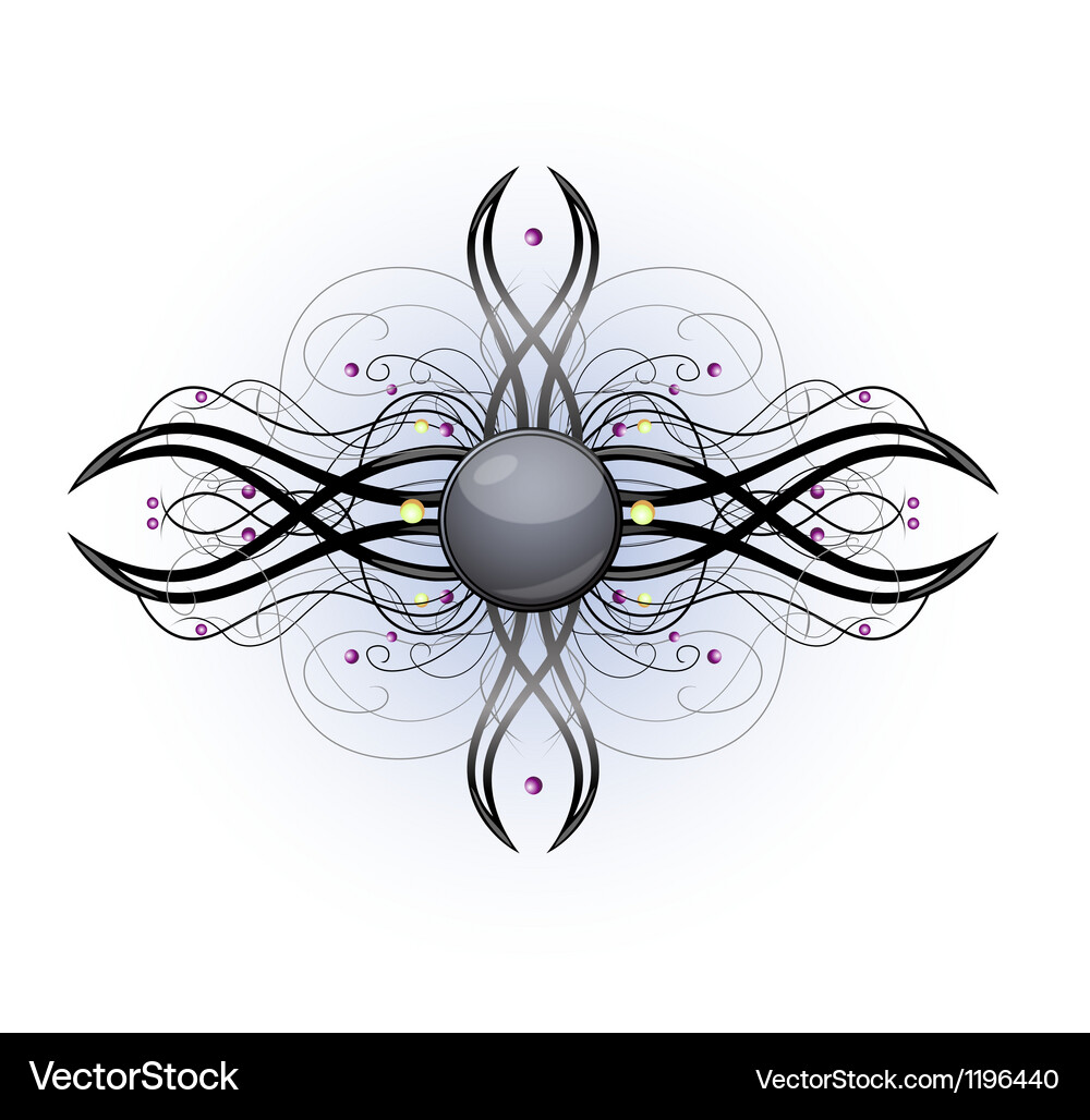 Abstract shape with frame Vector Image