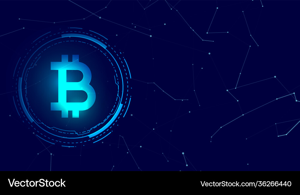 Bitcoin blockchain digital coin crypto currency Bitcoin blockchain digital coin crypto currency vector image