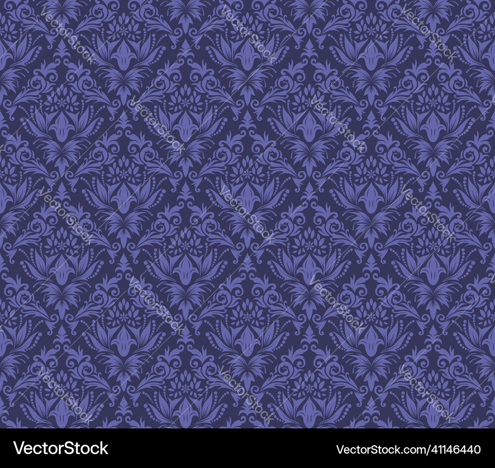 Damask seamless pattern Damask seamless pattern vector image