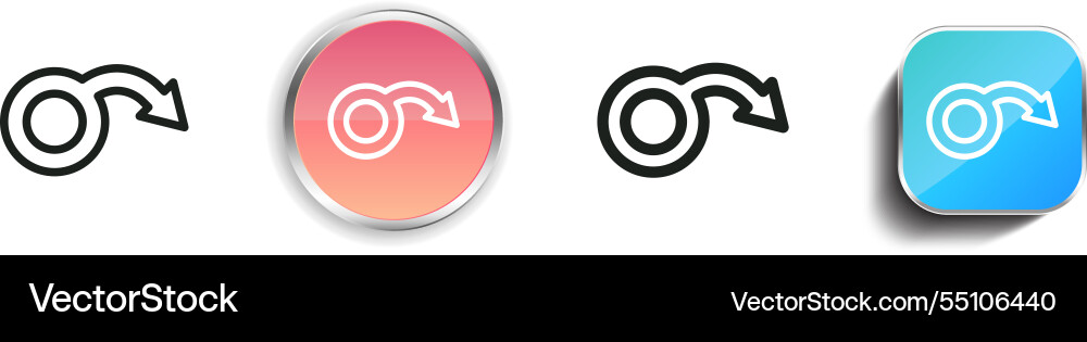 Impotence icon thin linear regular and button Impotence icon thin linear regular and button vector image