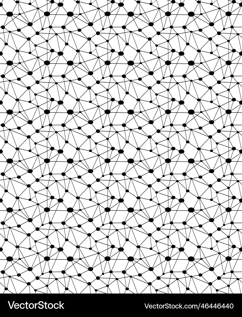 Neural Network Connection Pattern vector image