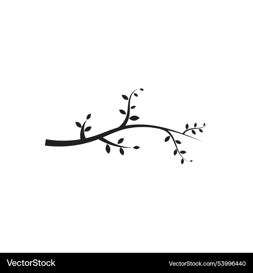 Tree branch design template Tree branch design template Vector Image