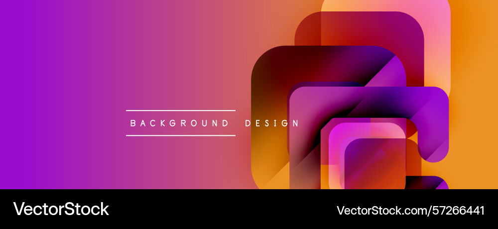 Abstract geometric shapes overlap creating Vector Image