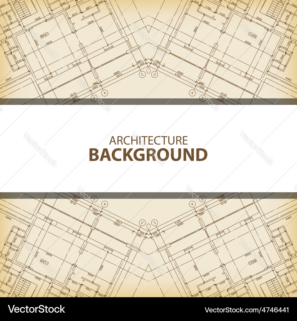 Blueprint Reflection Background vector image