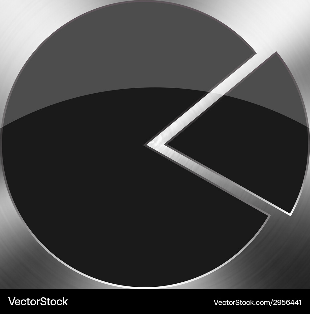 Chrome button Vector Image