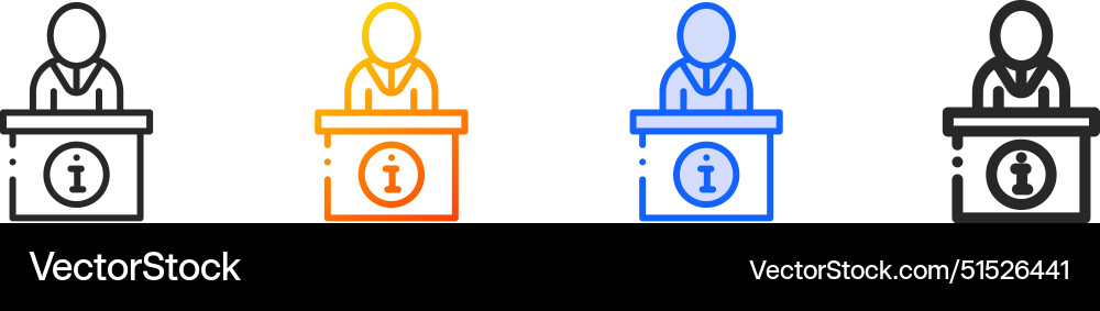Commerce and shopping iconthin linear gradient vector image