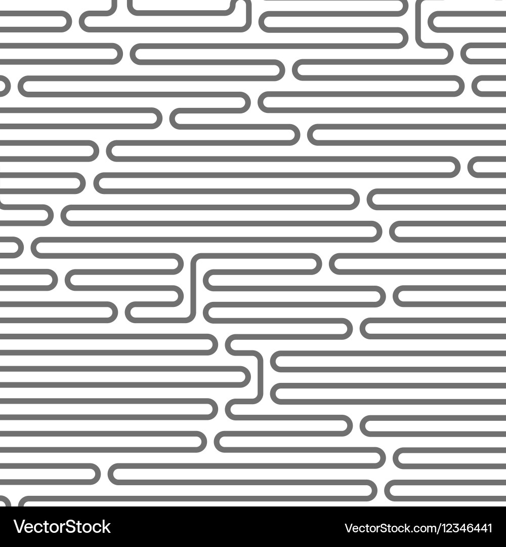 Rounded Line Maze Pattern vector image
