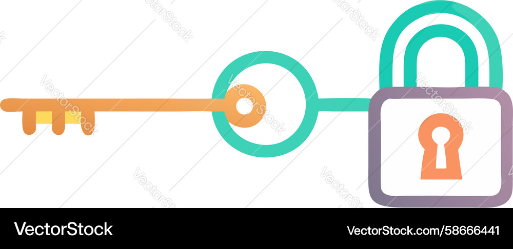Secure Keypad Lock Icon Vector Image