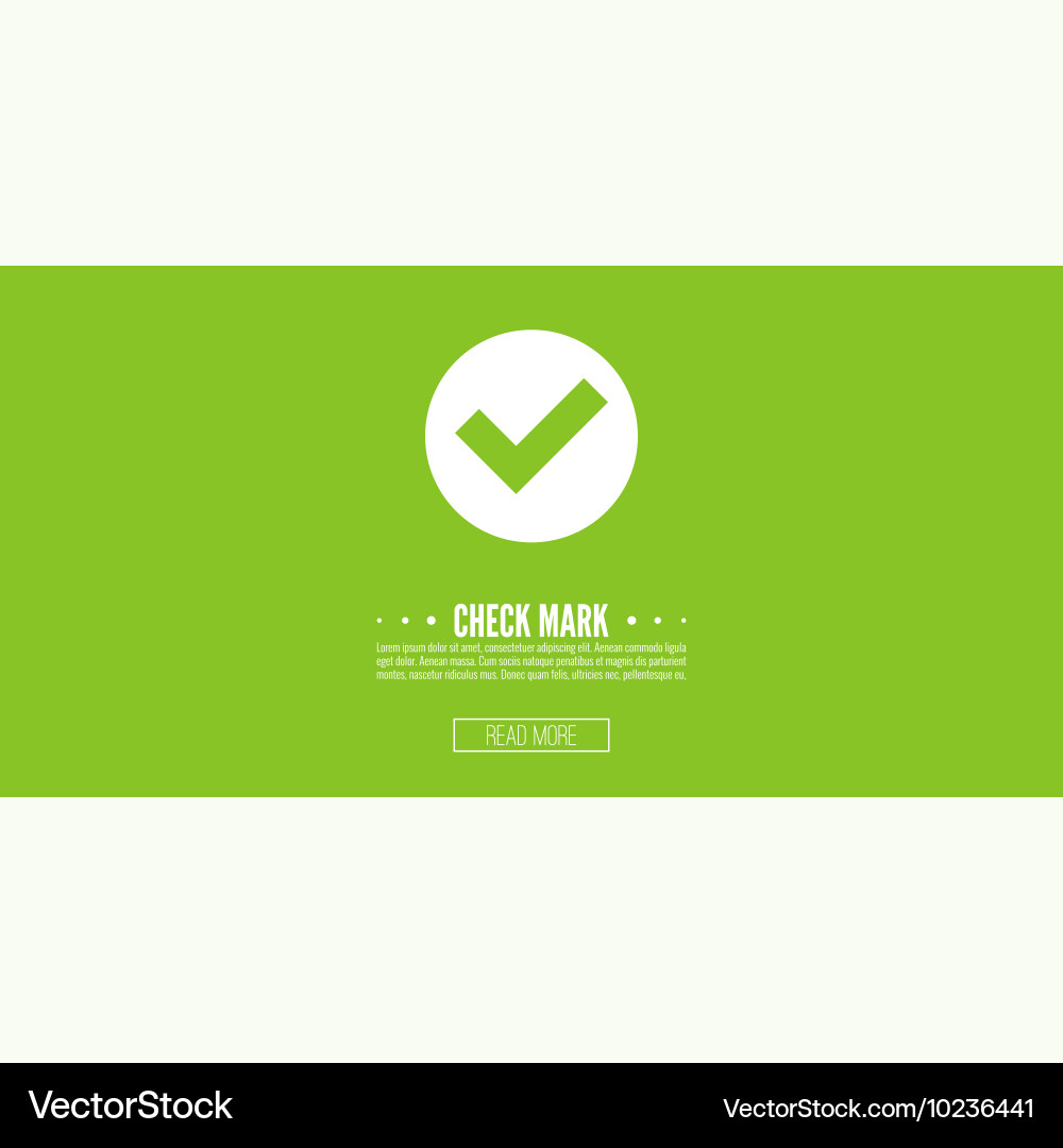 Set buttons with check marks Vector Image