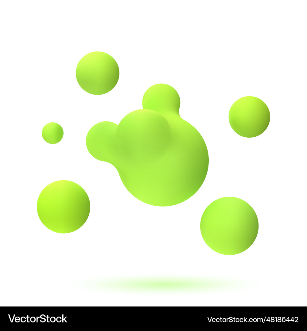 3d abstract blobs set 3d abstract blobs set vector image