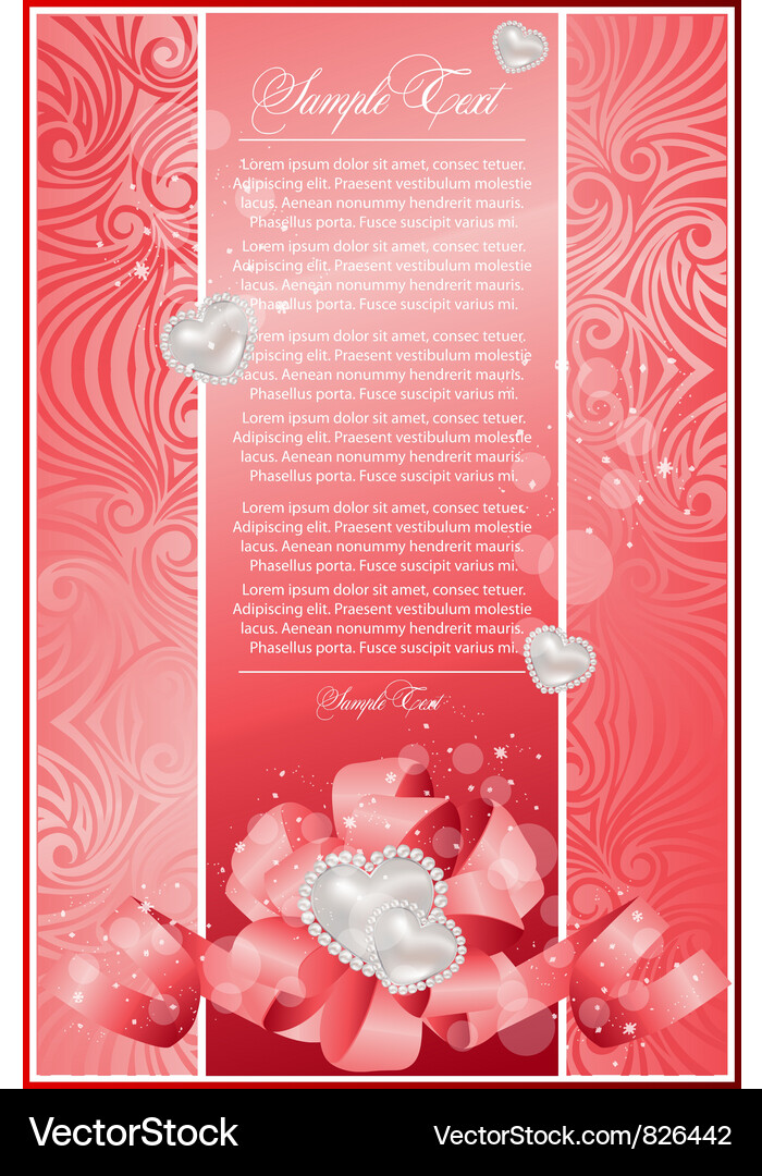 Abstract card with pattern Vector Image