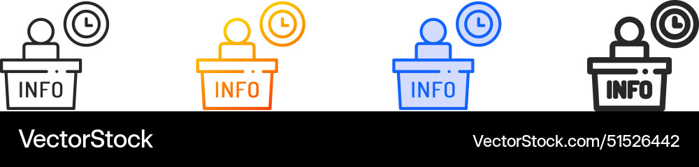 Commerce and shopping iconthin linear gradient Commerce and shopping iconthin linear gradient vector image