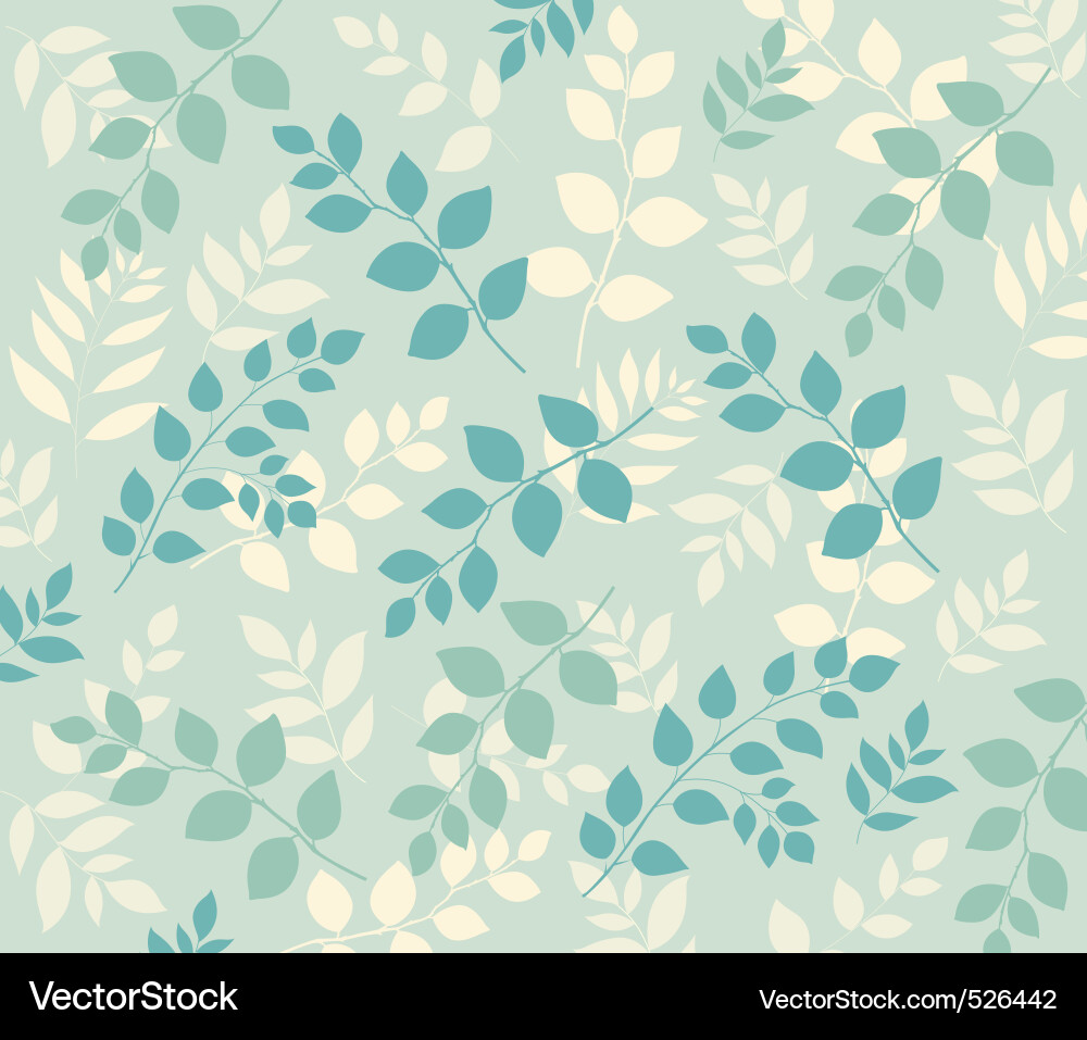 Elegant Floral Leaf Pattern Vector Image