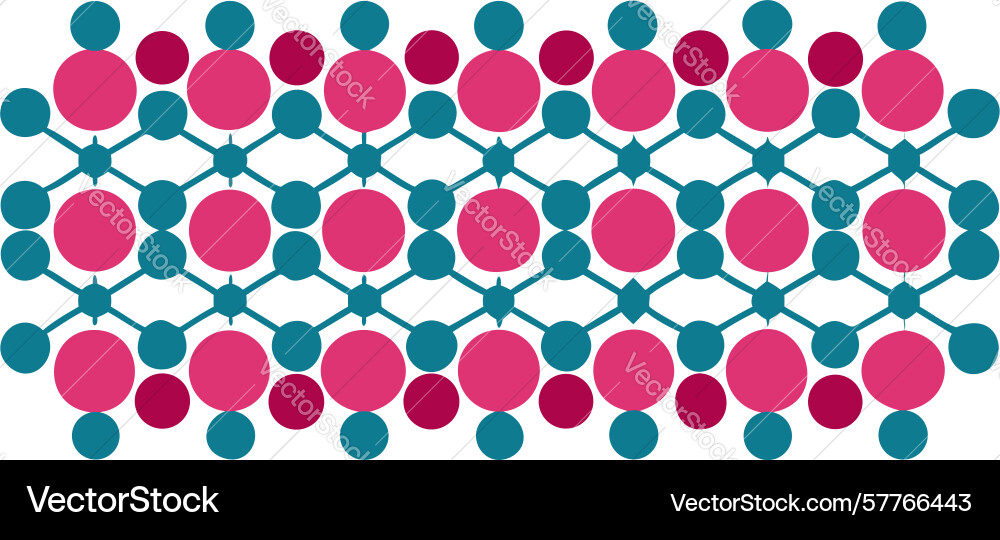 Geometric intersecting shapes pattern vibrant vector image