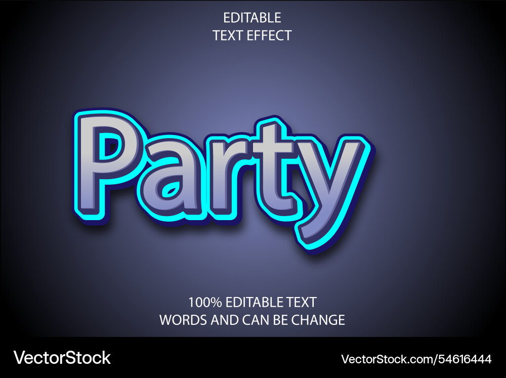 Editable text effect 3d emboss modern style Editable text effect 3d emboss modern style vector image
