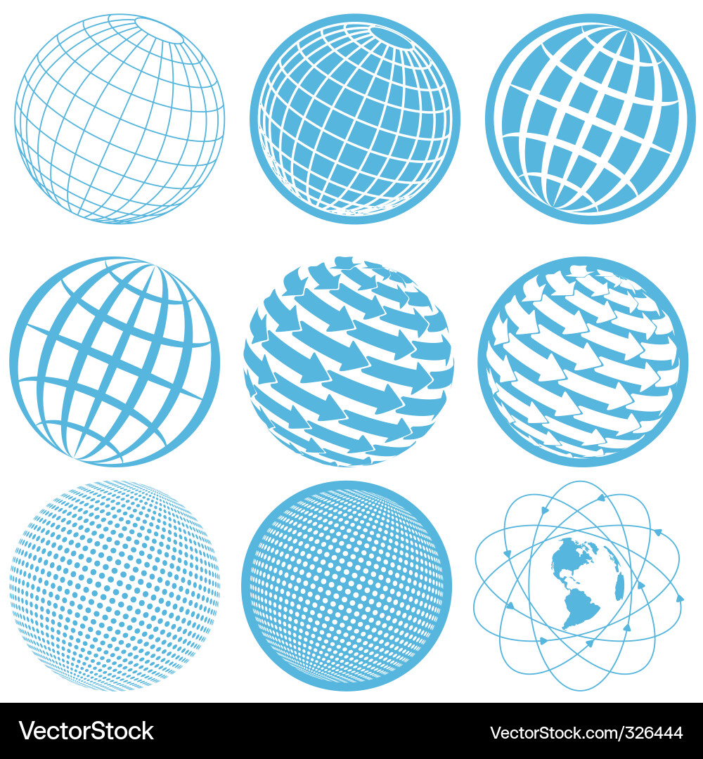 Icon globe Royalty Free Vector Image - VectorStock