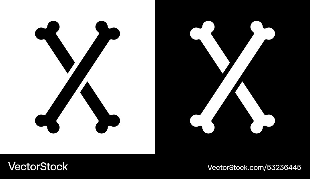 Bone icon design simple symbol Bone icon design simple symbol Vector Image