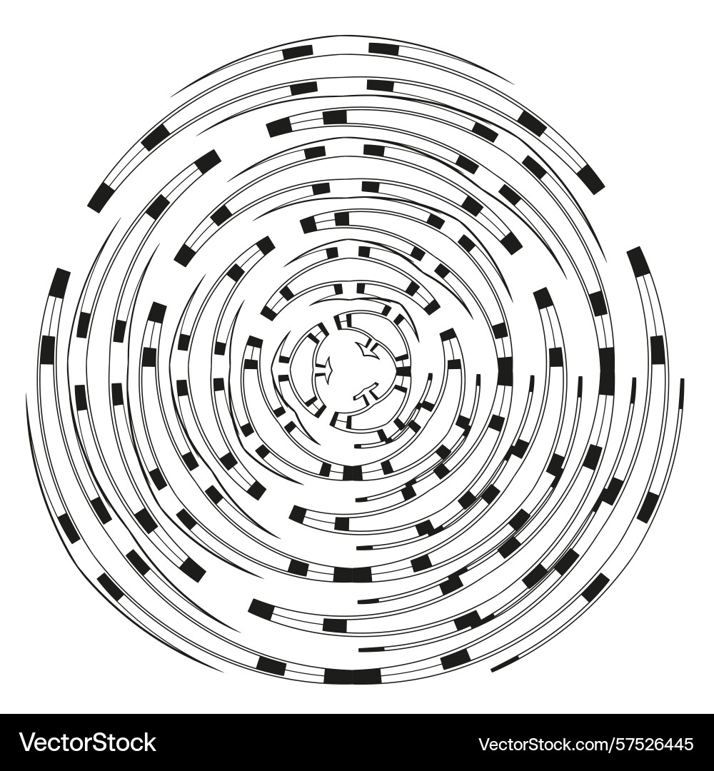 Dynamic ring pattern dashed circular motion Dynamic ring pattern dashed circular motion vector image