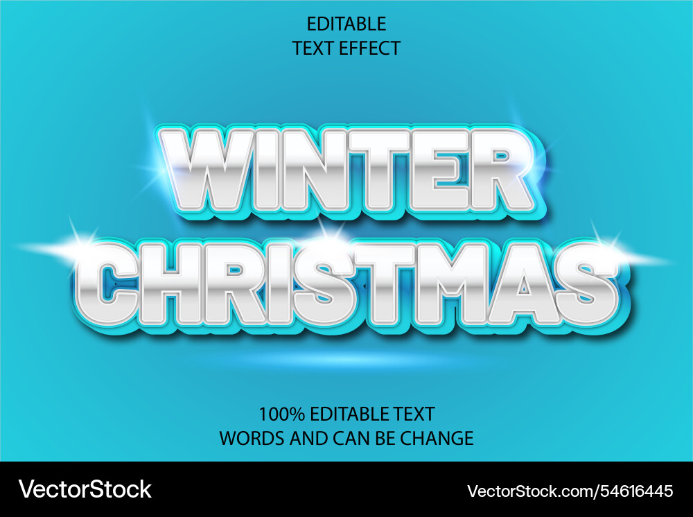 Editable text effect 3d emboss modern style Editable text effect 3d emboss modern style vector image
