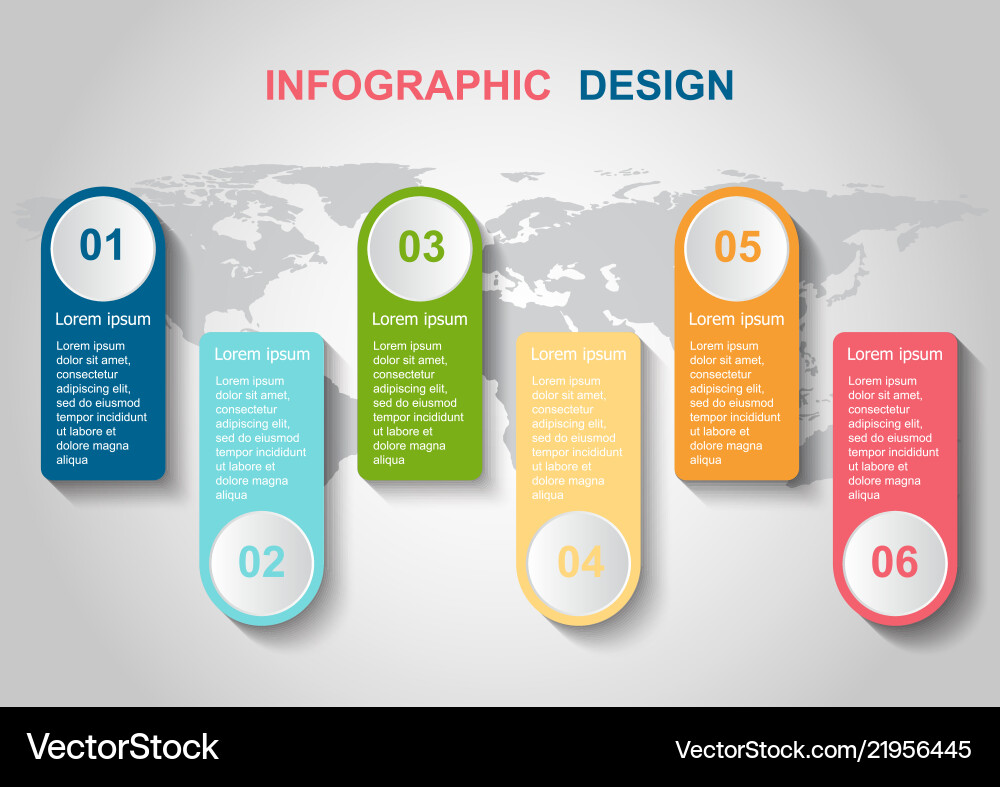 Infografische Designvorlage mit Elementen Infografische Designvorlage mit Elementen vektorbild