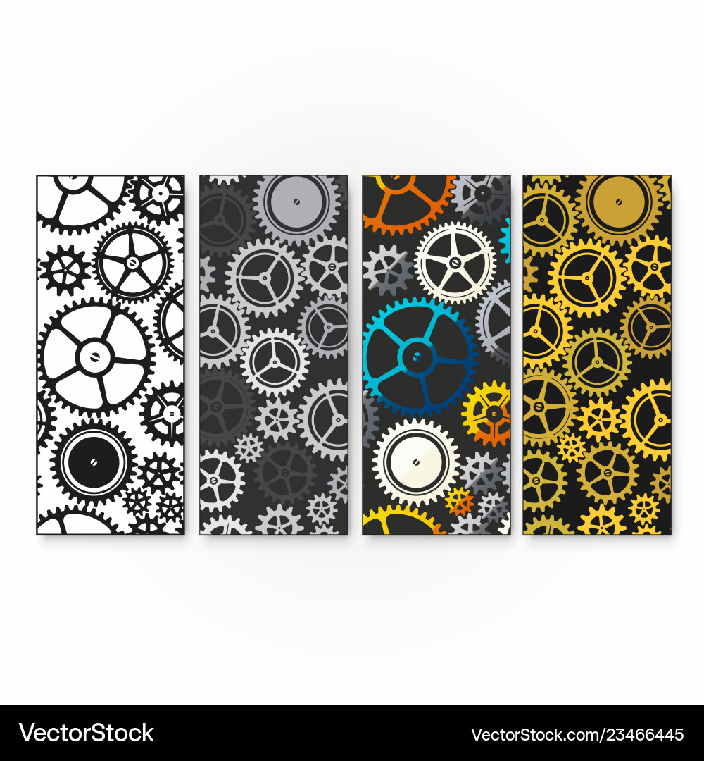 Mechanism pattern set Mechanism pattern set vector image