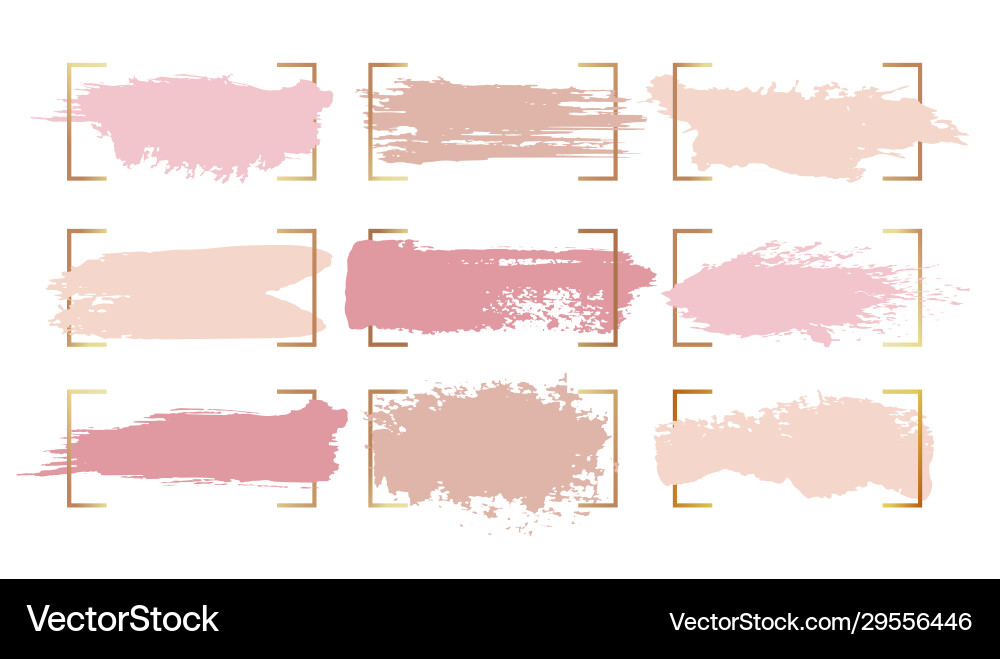 Abstract Ink Blobs & Strokes vector image