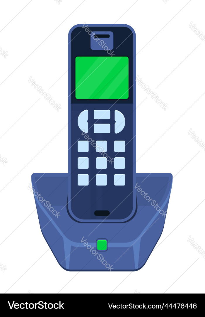 Festnetztelefon - modernes Flachdesign Festnetztelefon - modernes Flachdesign vektorbild