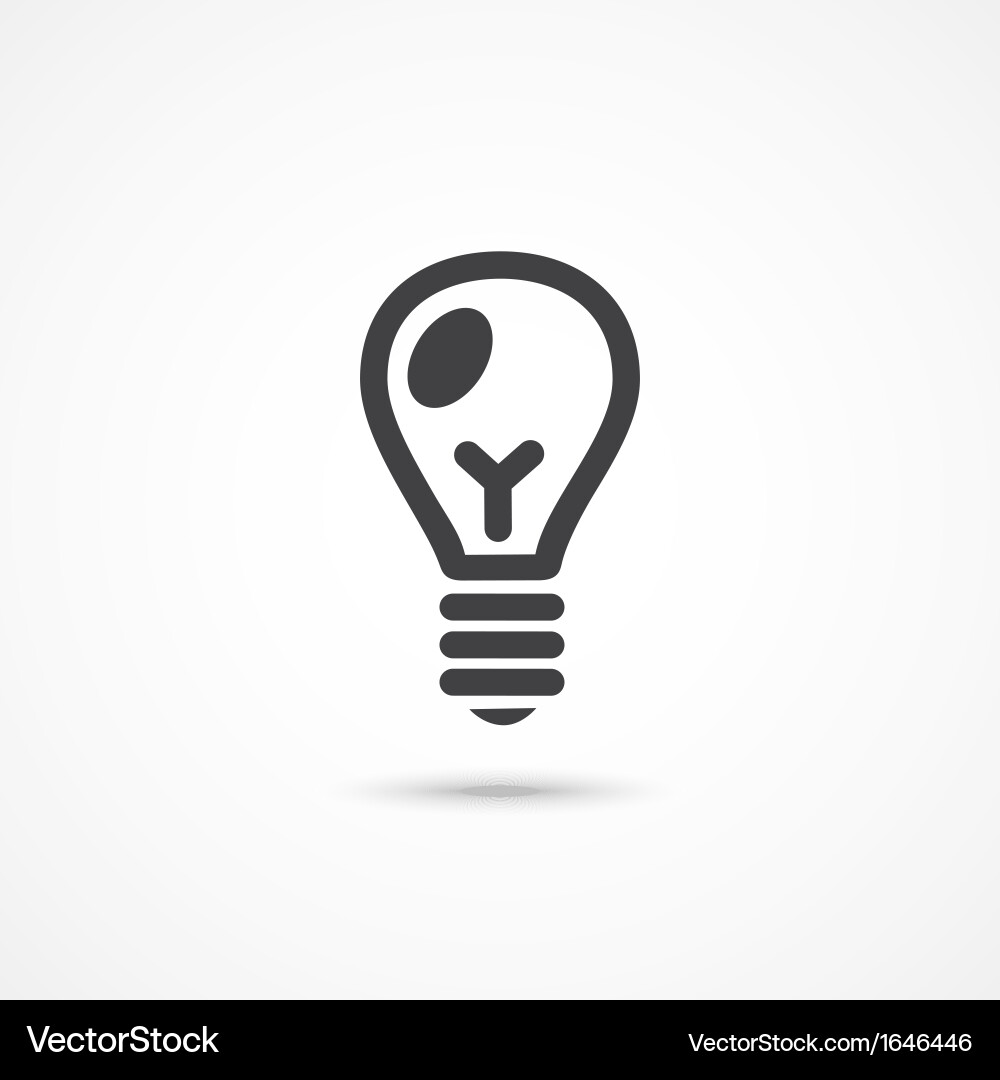 Light Bulb Icon Set vector image