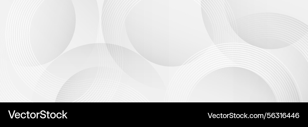 Minimal abstract white background with circular Minimal abstract white background with circular vector image