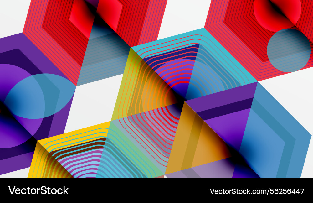 Abstract geometric composition overlapping shapes Abstract geometric composition overlapping shapes vector image