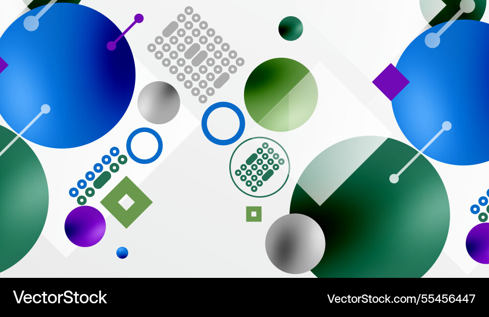 Circles and elements geometric abstract background Circles and elements geometric abstract background vector image