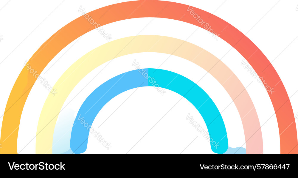 Gradient rainbow with white core design Vector Image