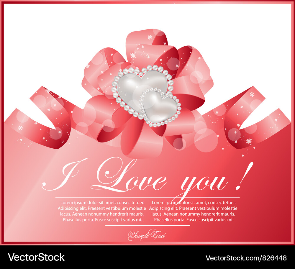 Abstract frame with heart Vector Image