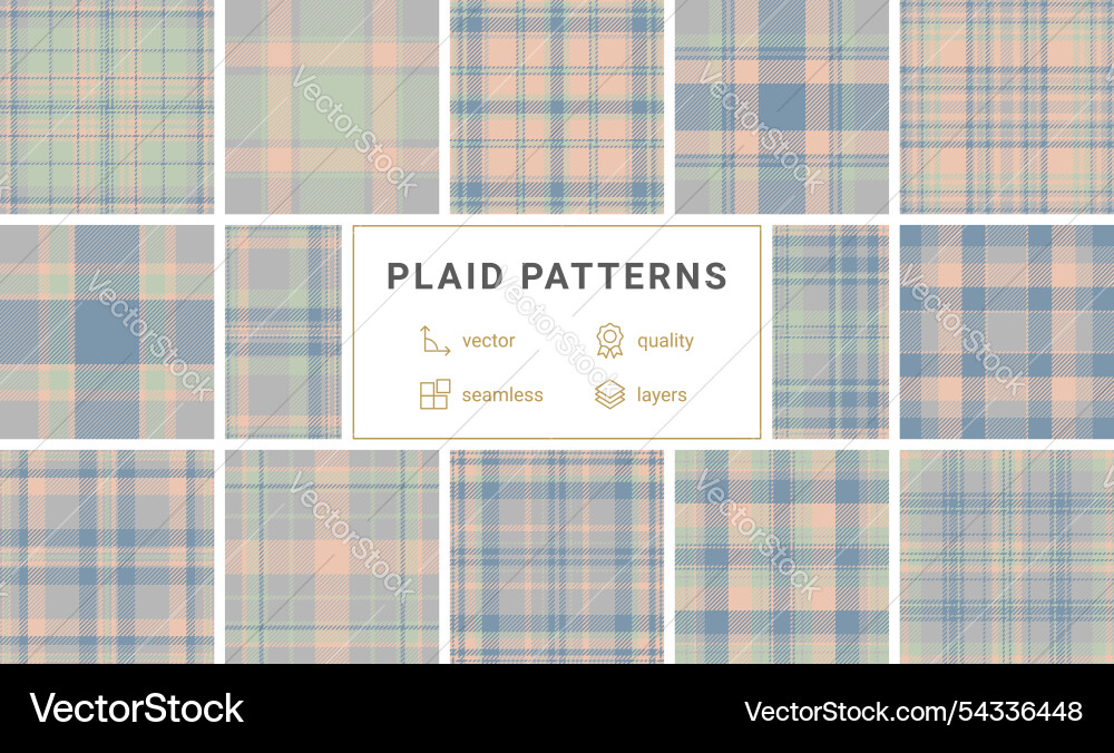 Bold check patterns with stripes and textured Bold check patterns with stripes and textured Vector Image