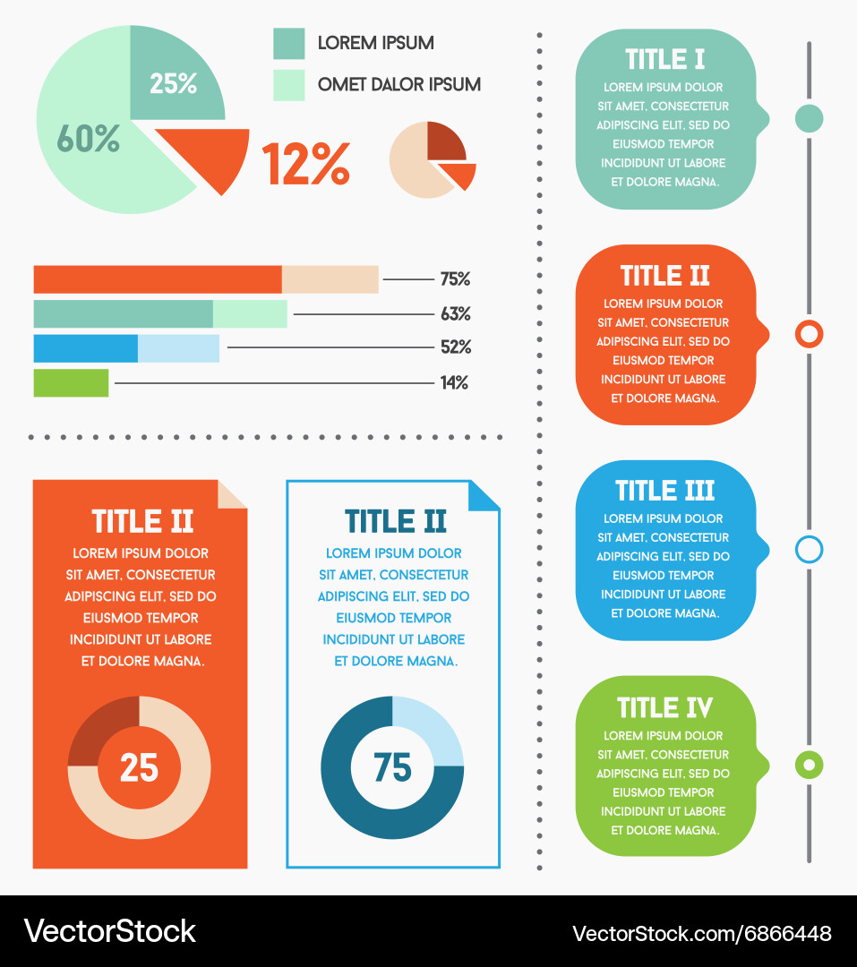 Infographics elements and objects big huge set all vector image