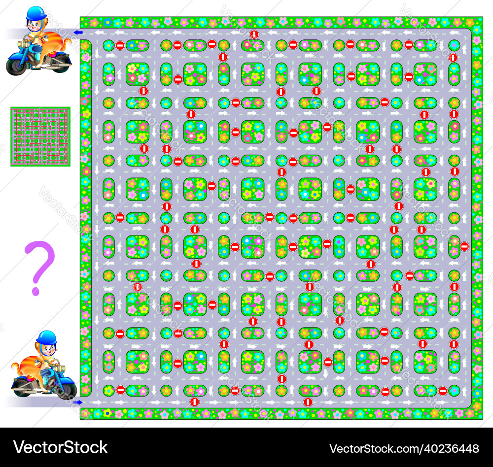 Logik Puzzle-Spiel mit Labyrinth müssen zeichnen Logik Puzzle-Spiel mit Labyrinth müssen zeichnen vektorbild
