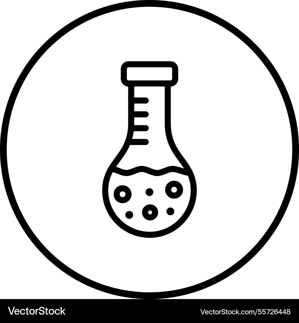 Round flask icon design Vector Image